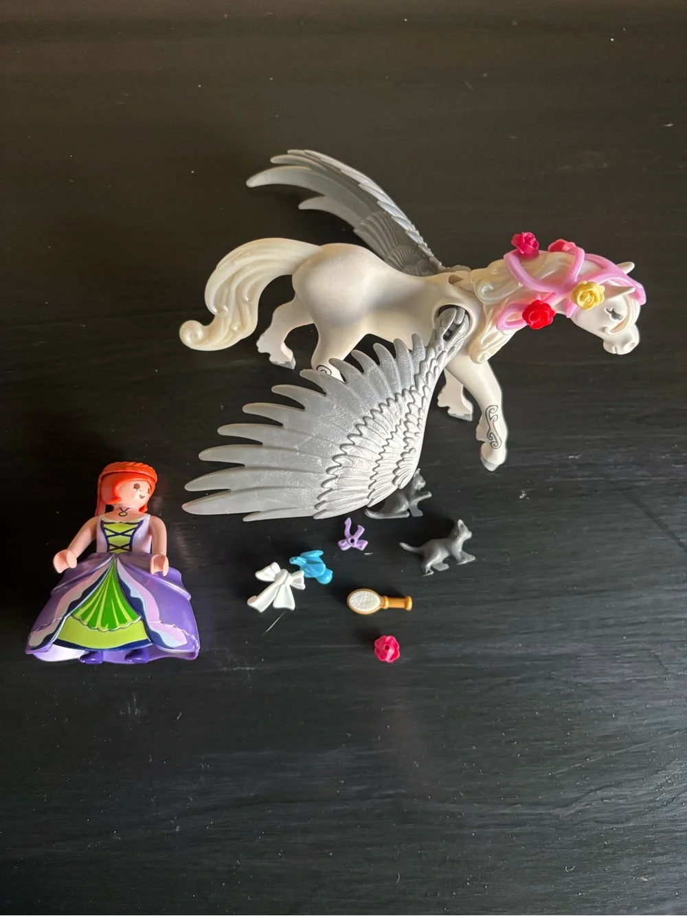 Playmobil Pegasus with Princess and Vanity Set 5144 I COMPLETE SET Wings Horse